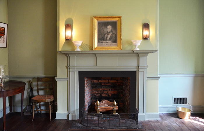 Parlor Fireplace in Mother Seton House